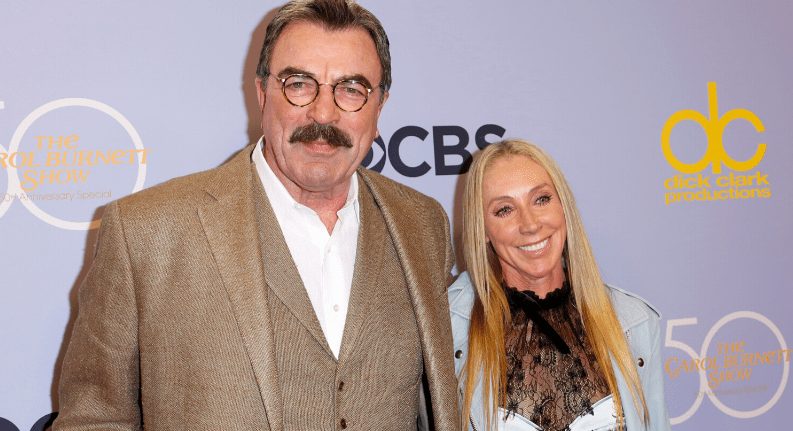 Tom Selleck with his current wife,Jillie Mack
