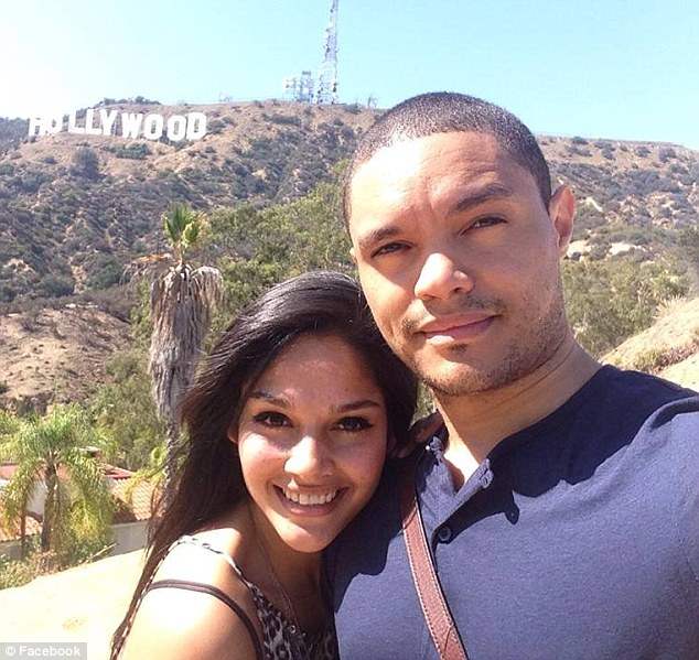 Trevor Noah with his ex-girlfriend, Dani