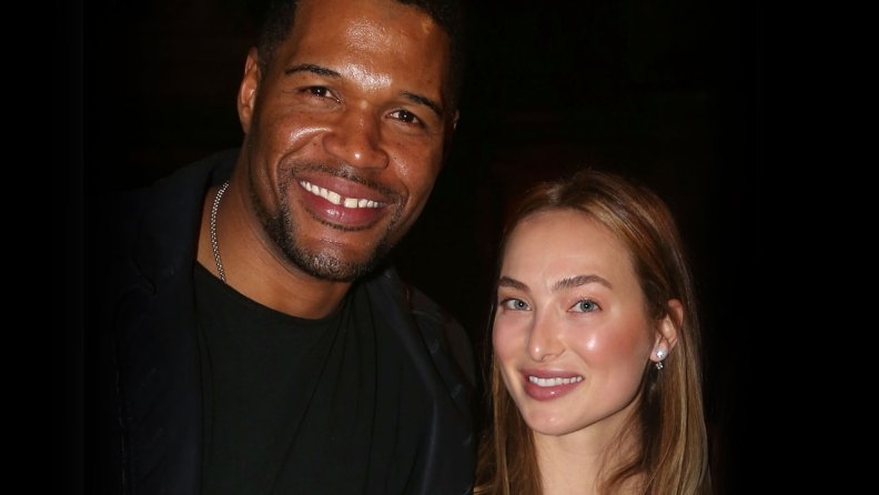 Michael Strahan with his current girlfriend, Kayla Quick