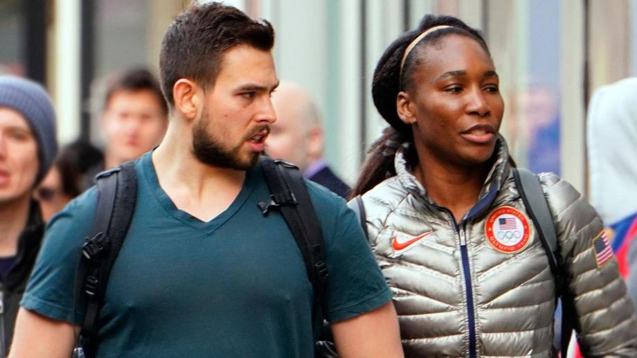 Venus Williams with her boyfriend, Nicholas Hammond